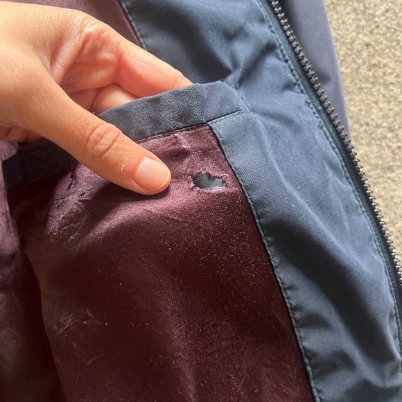 VTG 90s Navy Lightweight Bomber Jacket Men’s L Weatherproof Hipster Streetwear - Picture 5 of 16